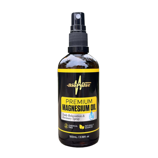 Premium Magnesium Oil Spray (100mL) - Amber Glass Bottle