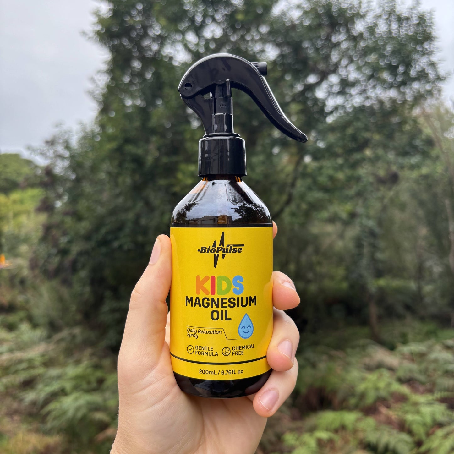 Kids Magnesium Oil Spray - Amber Glass Bottle