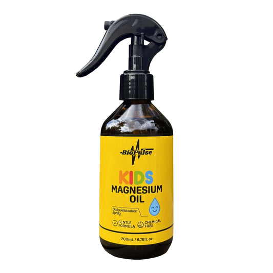 Kids Magnesium Oil Spray (200mL) - Amber Glass Bottle