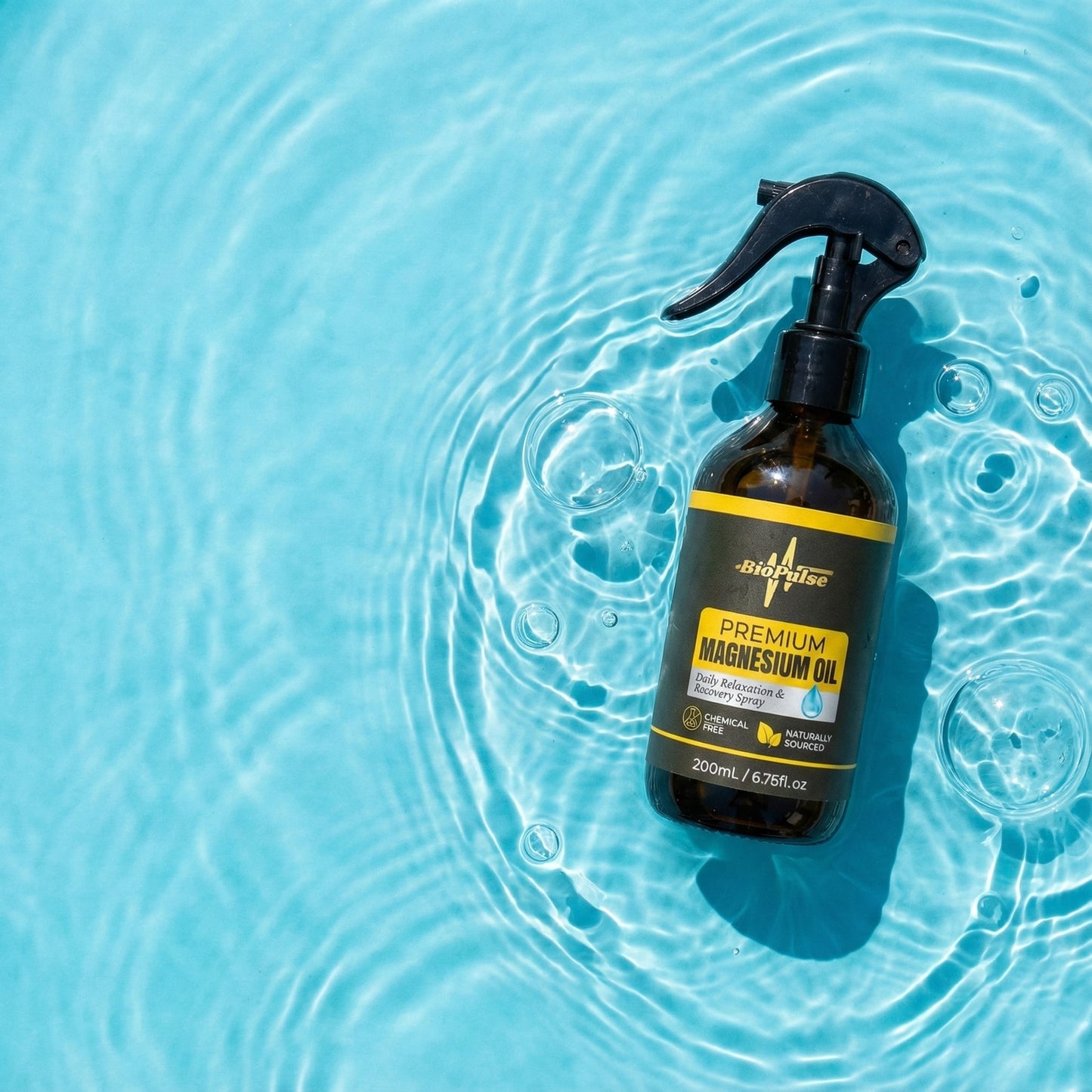 Premium Magnesium Oil Spray (200mL) - Amber Glass Bottle