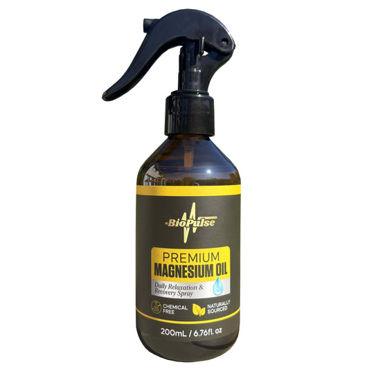 Premium Magnesium Oil Spray (200mL) - Amber Glass Bottle