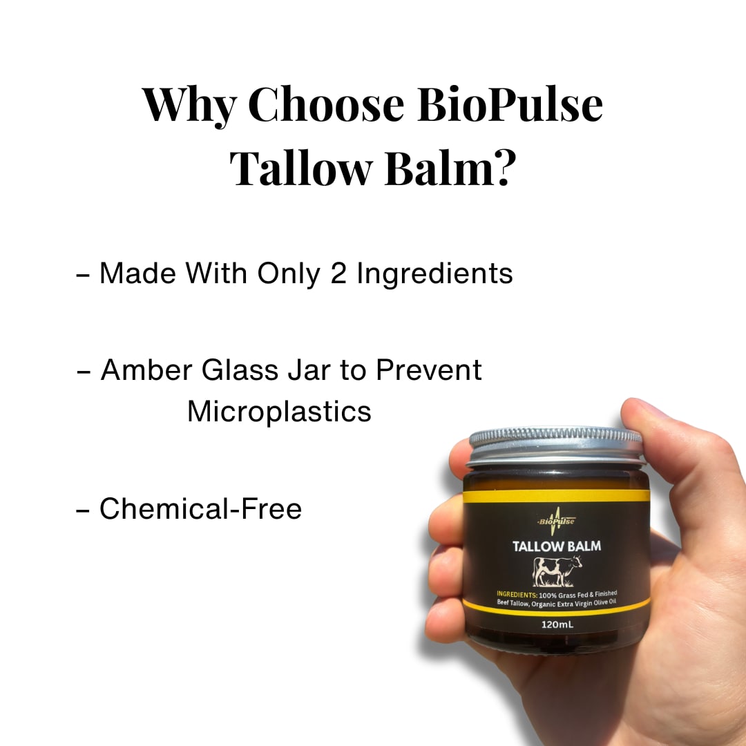 Tallow Balm (120mL) - Amber Glass Jar