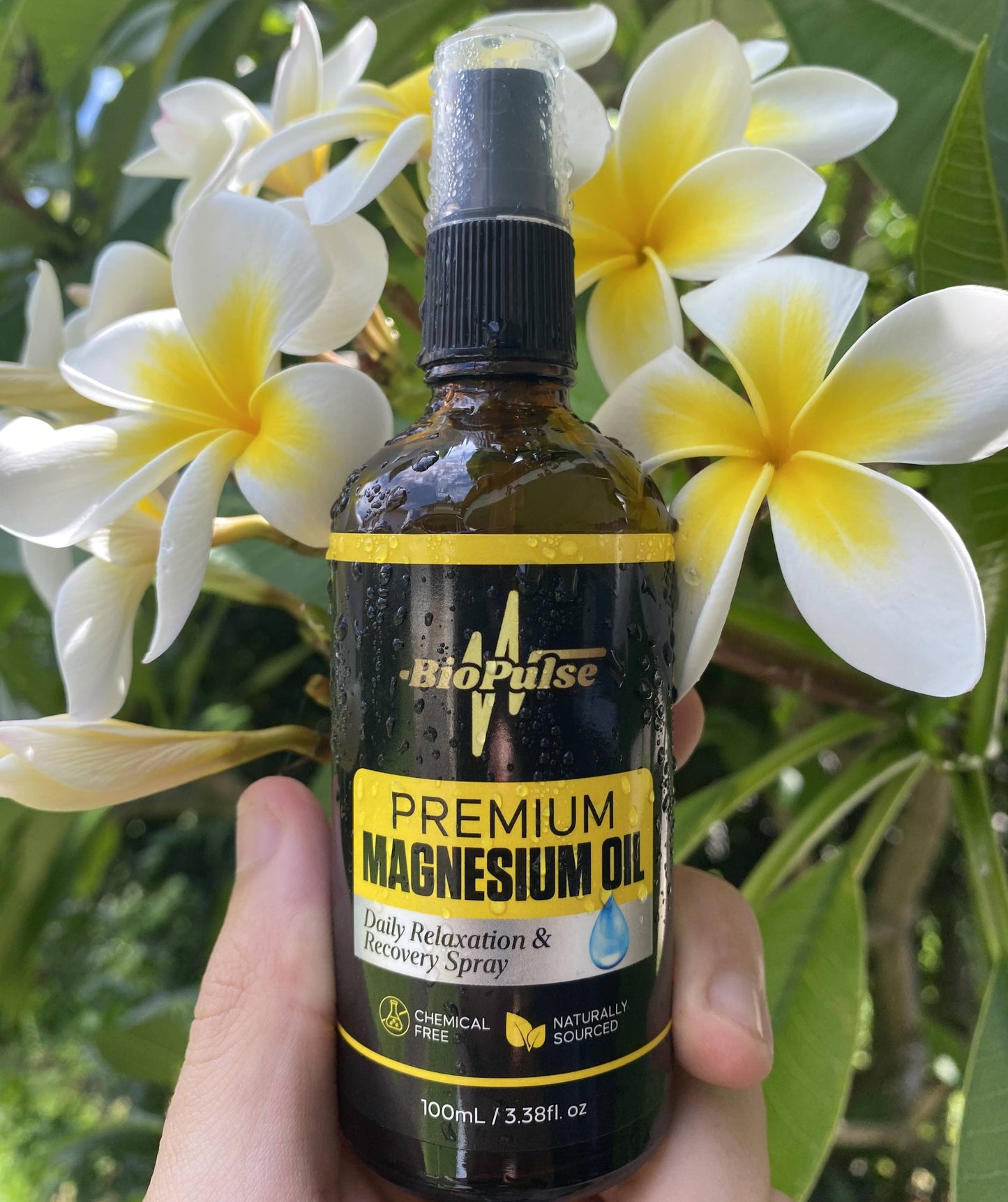Premium Magnesium Oil Spray (100mL) - Amber Glass Bottle