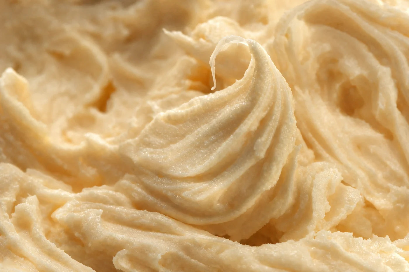 Close-up of whipped tallow texture