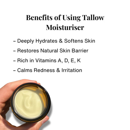 Tallow Moisturiser (120mL) - Amber Glass Jar