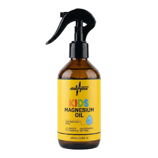 Kids Magnesium Oil Spray (200mL) - Amber Glass Bottle
