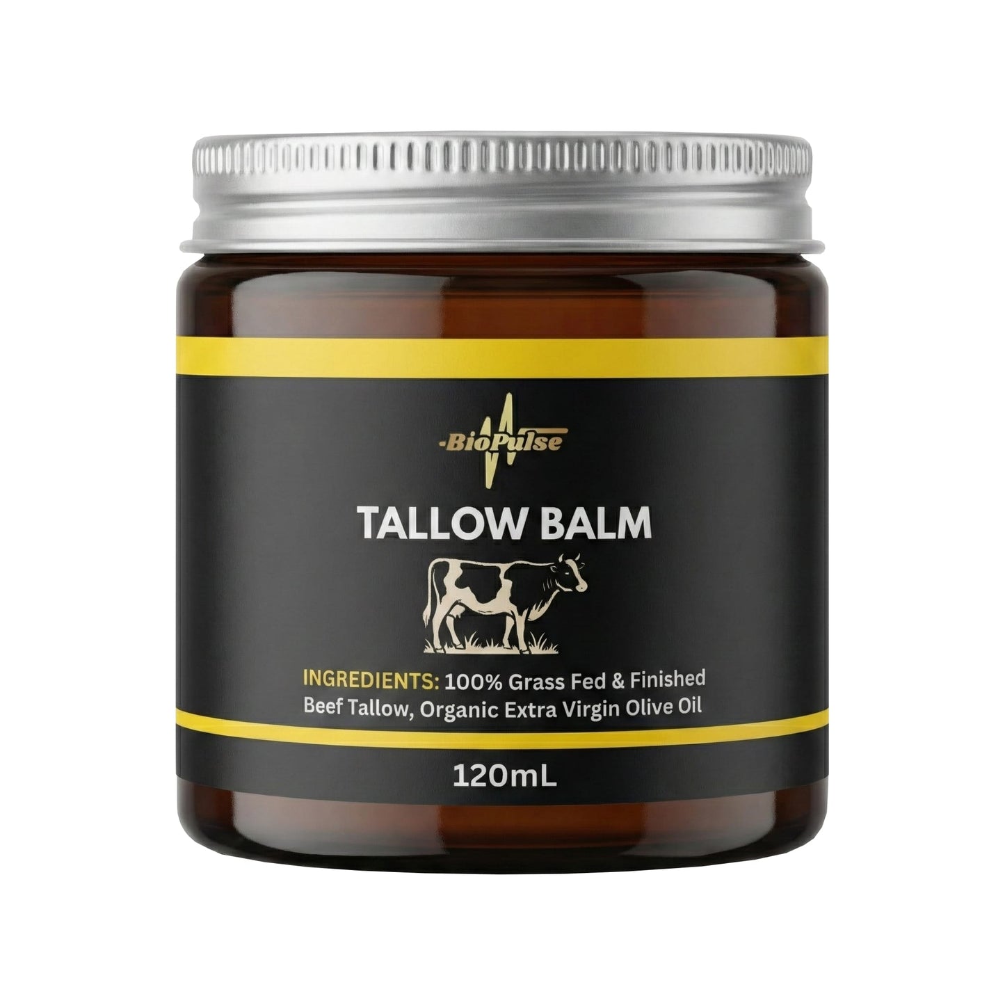 Tallow Balm (120mL) - Amber Glass Jar