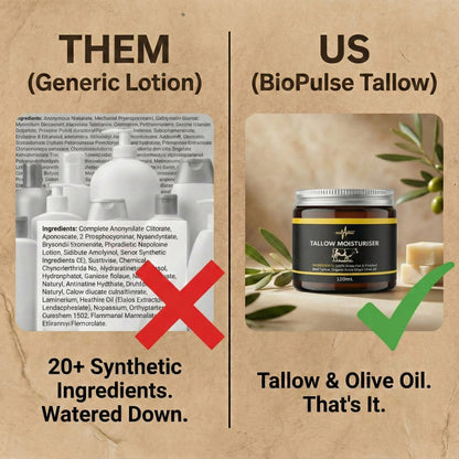 Tallow Moisturiser (120mL) - Amber Glass Jar