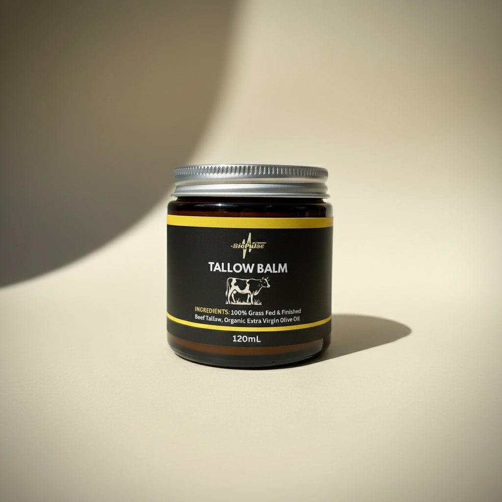 Tallow Balm (120mL) - Amber Glass Jar