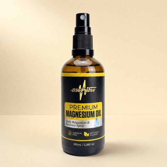 Premium Magnesium Oil Spray (100mL) - Amber Glass Bottle