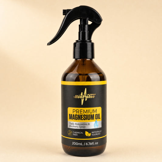 Premium Magnesium Oil Spray (200mL) - Amber Glass Bottle